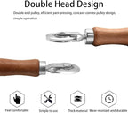 BAYTORY 3Pcs Screen Rolling Tool Kit for Installing Door Mesh Screens Window, Screen Spline Roller Tool with Wooden Handle and Steel Bearing Wheels, Durable and Easy to Use