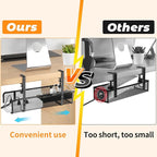 Under Desk Cable Management Tray, Wire Management Desk Cable Organizer Cable Management Box, Cord Organizer Storage for Office