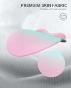 Ergonomic Mouse Pad Wrist Support, Comfortable Mouse Pad Wrist Rest, Relieve Wrist Pain Gel Mouse pad, Non-Slip Rubber Base Mousepad for Laptop, Computer(Gradient Pink Green)