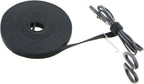 Pasow fastening tape Cable Tie Double Side Nylon Power Wire Management 3/4Inch 1 Roll Hook (10 Yards, Style 2)