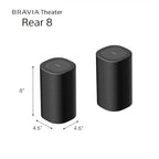 Sony BRAVIA Theater Bar 9 Soundbar with SA-SW3 Wireless Subwoofer and SA-RS8 Wireless Rear Speakers - Complete Home Theater System with 13 Speakers and 360 Spatial Sound
