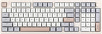 EPOMAKER Galaxy100 QMK/VIA Wireless Gaming Keyboard, Aluminum Shell, Bluetooth/2.4Ghz/USB-C, Pre-Lubed Hot-Swappable Linear Switches, NKRO, RGB Backlit (Creamy White, Marble White Switch)