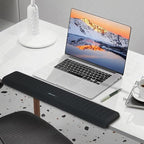 UnivoColors PostureUp L-Shaped Desk Long Wrist Rest Elbow, Non-Slip, Memory Foam, Desk Edge Support, Ergonomic Design for Long-Hour Work (23.6 * 3.9 inch One-Piece Design,Purple)