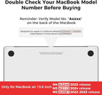 iCasso for MacBook Air 13 inch Case 2025 2024-2022 Release M4 A3240 M3 A3113 A2681 M2 with Liquid Retina Display, Hard Plastic Shell for Mac Air 13.6, Keyboard Cover&Screen Protector, Glitter Gradient