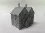 Paintable Tabletop Miniature Little Town Building Terrains Compatible with RPG War Games - 18mm Scale Dioramas Building Set Scenery with Medieval Architecture Style by HAUTICO (HVillageHouses4-1)