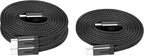 Statik MagStack USB C to USB C Cable, Magnetic Anti Tangle Flat Type C Charger Fast Charging Cord, Magnetic Charging Cable, Compatible with iPhone 16 Pro Max, 15, Galaxy S24 Ultra, 100W 3FT/1M, 3-Pack