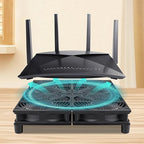 Wathai 120mm x 4 Router TV Box Fan 110v - 240v Big Airflow with Speed Control for DIY Gaming Consoles, Amplifiers, Xbox, Laptop Stand, Mining Machines Devices Cooling