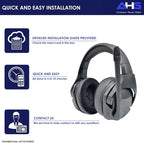 AHG Upgrade Replacement Hybrid Cloud Stinger Ear Pads Cushions and Headband Cover. Compatible with Kingston HyperX Cloud Stinger Headset. Premium Protein Leather and Velour | Thick AHG FlexiSoft Foam