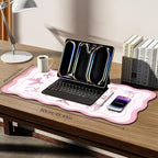 Galdas Gaming Mouse Pad XXL XL Large Long Extended Big Mousepad Non-Slip Rubber Keyboard Mouse Pad with Stitched Edges for Laptop Home Office (35.48x15.75x0.08 Inch)