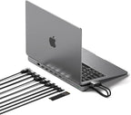 Satechi Dual USB C Docking Station and Stand with Dual 4K HDMI, Display Port, 75W USB-C PD Charging, 2 USBC Data, 2 USB-A, Ethernet, SATA and NVMe SSD Enclosure, for MacBook and Windows