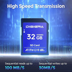 32GB CS100 SDHC UHS-I Memory Card - up to 100MB/s, C10, U1, V10, Full HD, SD Card for Computers, Digital Cameras, Home Theatre Devices, Car Navigation Systems (2 Pack)