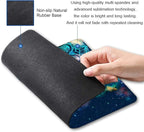 Redragon Galaxy Mandala Gaming Mouse Mat, Square Waterproof Rubber Base Mouse Pad for Office, Home, Laptop & Travel, 9.5"x7.9"x0.12"