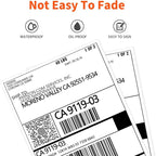 JADENS 4x6 Thermal Labels - 350 Labels, Compatible with Rollo, Brother, Zebra and Most Thermal Printer, Perforated, Commercial Grade, Doesn't Compatible with Dymo
