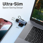 Acer SD Card Reader USB C, Dual Slots USB 3.0 Type C to Micro SD Card Adapter, Memory Card Reader for MicroSD, SDHC, SDXC, Compatible with Laptop, PC, iPhone16/15, MacBook, iPad Pro, Android-Midnight