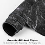 Extended Gaming Mouse Pad, XXL Large Mouse Mat 30 x 14 Inch, Big Computer Keyboard Mousepad, Waterproof Desk Pad with Stitched Edges and Non-Slip Base for Office Gaming, Black Cracked Marble