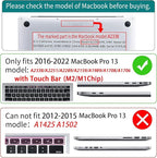 Teryeefi Compatible with MacBook Pro 13 inch Case M2 M1 2024, 2023, 2022-2016（A2251 A2289 A2159 A1989 A1708 A1706 with Touch Bar, Plastic Hard Shell Cover for 13" MacBook Pro, Floating Astronaut