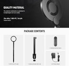 NEEWER Basics 18W 7" Desk Ring Light with Stand, Lighting for Video Conference Streaming Recording Makeup Phone Selfie Computer Laptop Zoom, Full Screen LED Circle Ringlight with Arm & C Clamp, R18