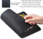 Sunflower 'You Are My Sunshine' Black Wood Gaming Mouse Mat - Square Waterproof Non-Slip Rubber Base Office Laptop Mouse Pad