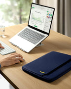 tomtoc Slim Laptop Sleeve for 14-inch MacBook Pro M4/M3/M2/M1 Pro/Max 2024-2021, Water-Resistant Protective Case for 13.8 Inch Surface Laptop AI PC, Accessory Bag