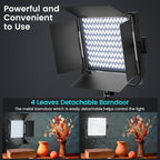 2-Pack RGB Photography Lighting Kit, 50W Bi-Color Professional LED Studio Lights, 2300k~8500k Dimmable Photo Lights for Photography Filming Camera Video Recording Stage Shooting Streaming TikTok