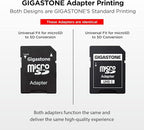 GIGASTONE 16GB 5-Pack Micro SD Card, FHD Video, Surveillance Security Cam Action Camera Drone, 85MB/s Micro SDHC UHS-I U1 Class 10, with Adapters