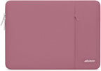 MOSISO Laptop Case 14 inch, 14 inch Laptop Sleeve Compatible with HP Lenovo Dell ASUS Acer, HP Stream, Dell Latitude, Lenovo IdeaPad, Polyester Vertical Computer Sleeve Bag with Pocket, Dusty Rose