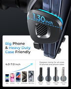 MRGLAS 2025 Upgraded Phone Holders for Your Car with New Metal Hook Clip, Handy Air Vent Cell Phone Car Mount [One Hand Operation], Universal Automobile Cradle for iPhone Android and All Smartphones