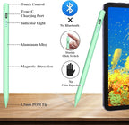 Active Stylus Pens for Touch Screens Magnetic Type-C Charging Tablet Pen with 4 POM Tips iPad Pencil Stylus Pen for iPad/Pro/Air/Mini/iPhone/Samsung/Android and Other Smartphone Device-Green