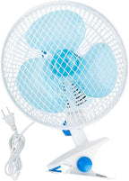 8-Inch Clip on Fan, 2 Speed Convertible Desk Fan with Strong Clamp, Tilting and Shaking with Strong Airflow, Quite, Powerful Clip Fa n on Bed and Desk for Home Office Dorm with 3.94FT Cable Cord