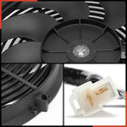 A-Premium 14'' 14 inch Slim Fan Pull Universal Electric Radiator Cooling Fan Assembly, 12V 90W with Mount Kit