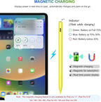 Pencil 2nd Generation Wireless Charging, HATOKU Pencil for iPad with Tilt & Palm Rejection, Magnetic Stylus Pen for ipad Air M3/3/4/5, iPad mini 5/6, ipad 6/7/8/9/10/11 Gen, ipad Pro 11/12.9 (Yellow)