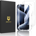 UNBREAKcable Shatterproof Tempered Glass Screen Protector for iPhone 15 Pro Max [3-Pack][Easy Installation Frame] [9H Hardness] [99.99% HD Clear] [Bubble Free] for Apple 6.7”