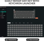 Keychron Q4 Wired Custom Mechanical Keyboard, 60% Layout QMK/VIA Programmable Macro with Hot-swappable Gateron G Pro Red Switch Double Gasket Compatible with Mac Windows Linux (Navy Blue)