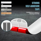 Floor Cord Cover Self Adhesive Cord Hider,10FT Cable Management, Extension Strip Protector for Wires, Prevent Cable Trips for Offices, Gyms, Exhibitions Cavity:0.51"(W) x 0.3"(H) White