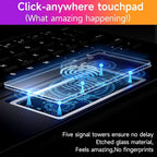HOU Keyboard Case for iPad Air 11 inch 2025 (M3)/2024 (M2)&iPad Pro 11 Inch(4th/3rd/2nd/1st) Gen 2022,iPad Air 5th&4th Generation Case with Keyboard,Magic-Stand, Multi-Touch Trackpad,Backlight,Black