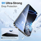SMARTDEVIL 3 Pack Screen Protector for iPhone 16, Bubble-and-Dust-Free Box, HD Tempered Glass, Military Grade Shatterproof & Ultra Durable, Easy Installation