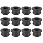 PATIKIL 18mm / 11/16 Inch Drill Hole,9/16 Inch ID Rubber Grommets, 12Pcs Top Hat Grommet for Wiring Eyelet Ring Gasket Automotive Firewall Cable Hole Plugs Wires Protection, Black