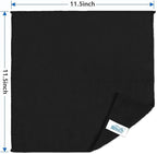 HOMEXCEL Black Microfiber Cleaning Cloth, 8 Pack Cleaning Towels for Kitchen, Lint Free, Scratch-Free, Highly Absorbent, and Reusable Cleaning Rags for House, Window and Glass, Cars, 11.5 X11.5 inch
