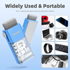 Laptop Cleaning Kit, All in 1 Keyboard Cleaning kit for MacBook iPad iPhone, Compact Keyboard Cleaner with Brush and Spray for Tablet, Airpods, Earbud, Computer Screen, PC Monitor, SkyBlue