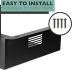 Ilyapa Under Desk CPU Mount, Steel Under Desk Computer Mount Vented Sides, PC Wall Storage, Laptop Stand, Shelf for Office Storage, 4x12x11 Inches