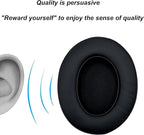 Replacement Ear Pads Cushions for Beats Studio（B0501、B0500），Beats Studio 2 & Studio 3 Wired & Wireless Headphones, Earpads with Soft Protein Leather, Noise Isolation Memory Foam - Grey (Black)