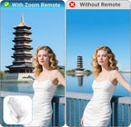 Wireless Ring Phone Zoom Remote for iPhone Android Camera Accessories, Phone Front/Rear Camera Flip Shutter, Content Creator Must Have Selfie Essentials for Tiktok YouTube Photo Video Recording