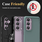 YWXTW Camera Lens Protector for Samsung Galaxy S24 / S23 / S23 Plus, [NOT for S24 Plus] 9H Tempered Glass Metal Individual Ring Camera Screen Protector for S24 Accessories (Lavender)