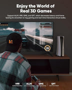 Highwings 8K@60 Long HDMI Cable 13.12FT/400cm, 48Gbps 2.1 High Speed Gaming HDMI Cord 4K120 144Hz RTX 3090 eARC HDCP 2.2&2.3 Compatible for PS5, SoundBar, AVR, UHD TV