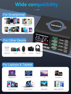 100W 8Port USB Charging Station for Multiple Devices - Multi USB Charger Station