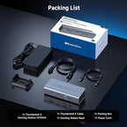 Cable Matters [Intel Certified] 11-in-1 Thunderbolt 5 Dock with Thunderbolt Share, 3X Thunderbolt 5 Ports, 2.5GbE, 3X USB 3.2 Ports, up to Triple 4K@144Hz on Windows 11, Dual 6K@60Hz on macOS, 140W PD