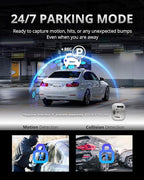 MAGELLAN 3 Channel 4K Dash Cam for Cars, 4K Front + 2K Wide Angle(170°) + 2K Rear, Fatigue Alert, Ultra-Precise GPS, STARVIS 2 IMX678, Wi-Fi, App Control, Parking Mode, 64GB Card Included (DR50)
