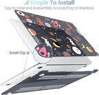 MEEgoodo Case for MacBook Pro 13 inch Case 2022 2021 2020 New A2338 M2/M1 A2251 A2289, Laptop Hard Shell with Keyboard & Camera Cover Compatible with 13 inch MacBook Pro, Space & Planet