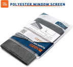 MAGZO Window Screen Replacement Mesh 48"W x 99"L - DIY Adjustable Polyester Pet Proof Screen Door Mesh for Patio Sliding Doors Window Screen Repair Kit, Durable, Washable, Black
