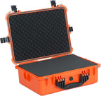 MEIJIA Portable Waterproof Protective Case,Hard Camera Case,Customized Fit Foam Inserted, Elegant Black,Fit for Camera, Equipments, Lens,Drones(Black)